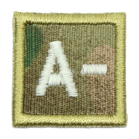 HGS BLOOD GROUP 1" PATCH, A- (MULTICAM) - Hock Gift Shop | Army Online Store in Singapore