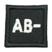 HGS BLOOD GROUP 1" PATCH, AB- (BLACK) - Hock Gift Shop | Army Online Store in Singapore