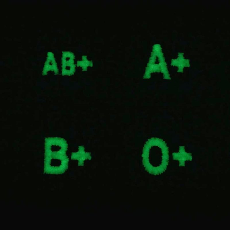 HGS BLOOD GROUP 1" PATCH, AB+ (BLACK) - Hock Gift Shop | Army Online Store in Singapore