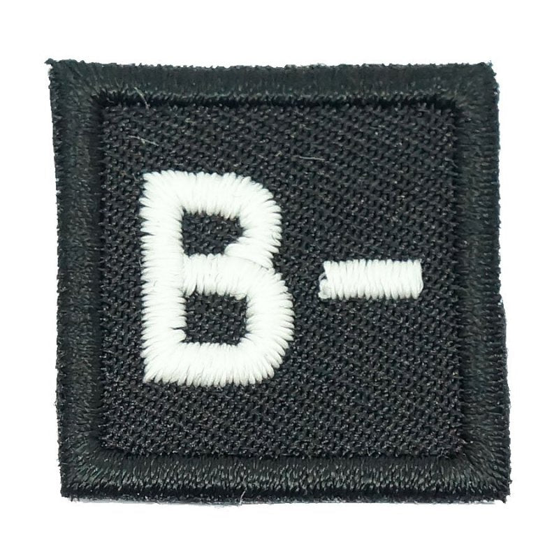 HGS BLOOD GROUP 1" PATCH, B- (BLACK) - Hock Gift Shop | Army Online Store in Singapore