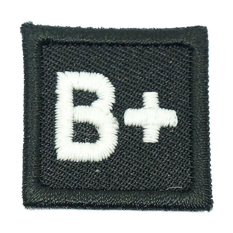 HGS BLOOD GROUP 1" PATCH, B+ (BLACK) - Hock Gift Shop | Army Online Store in Singapore