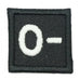 HGS BLOOD GROUP 1" PATCH, O- (BLACK) - Hock Gift Shop | Army Online Store in Singapore