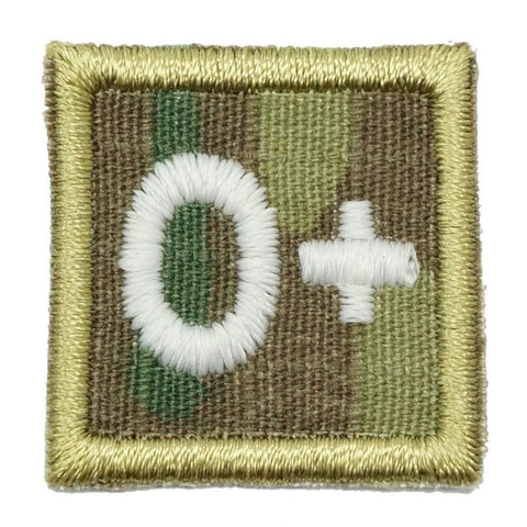 HGS BLOOD GROUP 1" PATCH, O+ (MULTICAM) - Hock Gift Shop | Army Online Store in Singapore