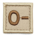 HGS BLOOD GROUP 1" PATCH, O- (KHAKI) - Hock Gift Shop | Army Online Store in Singapore