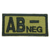 HGS BLOOD GROUP PATCH - AB NEGATIVE (OLIVE GREEN) - Hock Gift Shop | Army Online Store in Singapore