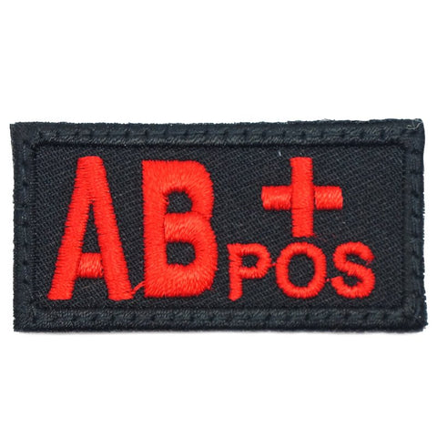 HGS BLOOD GROUP PATCH - AB POSITIVE (BLACK) - Hock Gift Shop | Army Online Store in Singapore