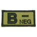 HGS BLOOD GROUP PATCH - B NEGATIVE (OLIVE GREEN) - Hock Gift Shop | Army Online Store in Singapore