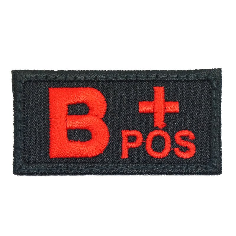 HGS BLOOD GROUP PATCH - B POSITIVE (BLACK) - Hock Gift Shop | Army Online Store in Singapore
