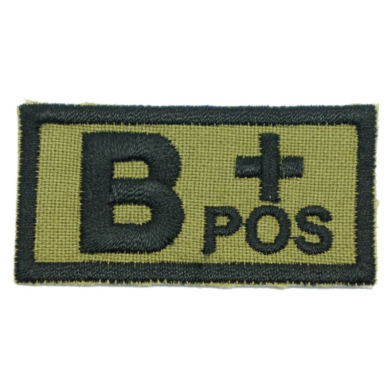 HGS BLOOD GROUP PATCH - B POSITIVE (OLIVE GREEN) - Hock Gift Shop | Army Online Store in Singapore