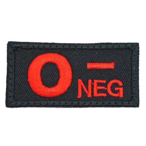 HGS BLOOD GROUP PATCH - O NEGATIVE (BLACK) - Hock Gift Shop | Army Online Store in Singapore