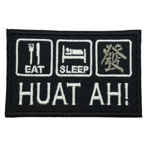 EAT . SLEEP . HUAT AH - BLACK