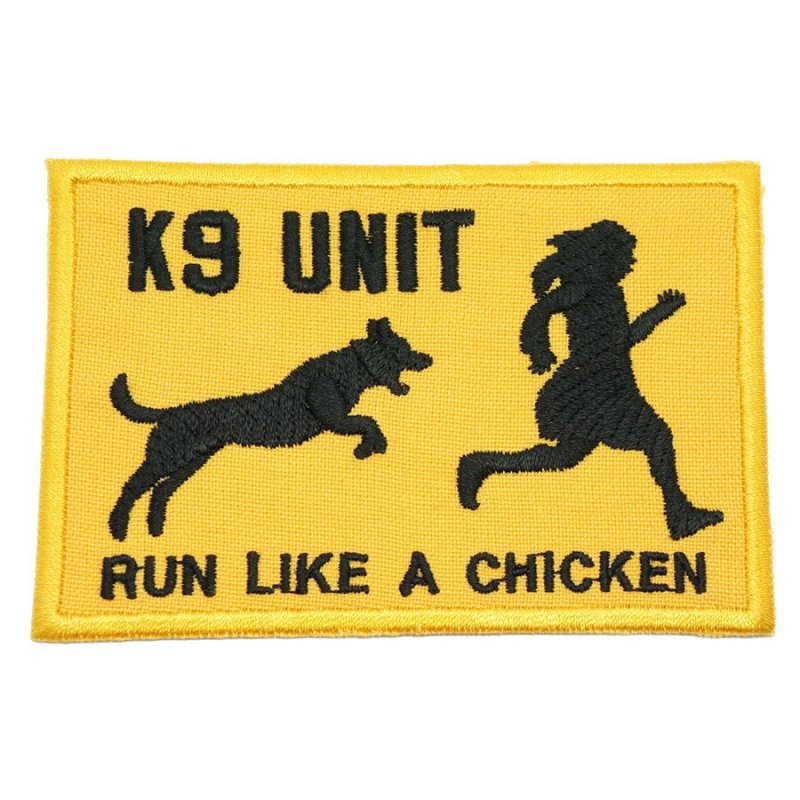 RUN LIKE A CHICKEN PATCH - YELLOW - Hock Gift Shop | Army Online Store in Singapore