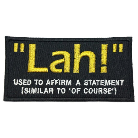 "LAH" PATCH - BLACK - Hock Gift Shop | Army Online Store in Singapore