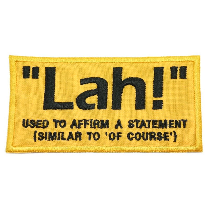 "LAH" PATCH - YELLOW - Hock Gift Shop | Army Online Store in Singapore