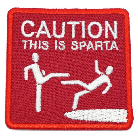 THIS IS SPARTA PATCH - RED WITH WHITE TEXT - Hock Gift Shop | Army Online Store in Singapore