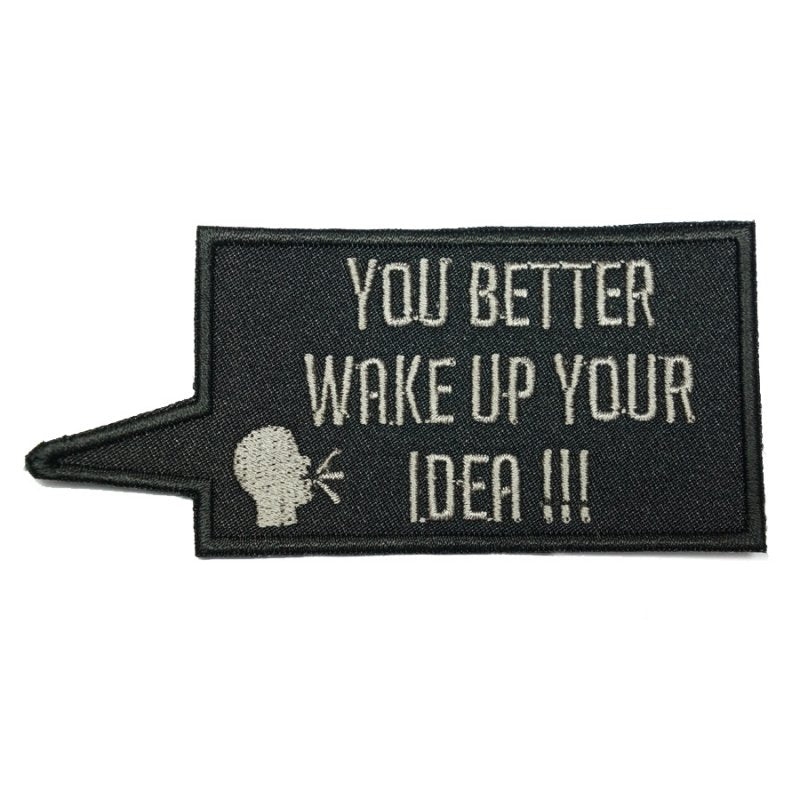 WAKE UP YOUR IDEA PATCH - BLACK - Hock Gift Shop | Army Online Store in Singapore