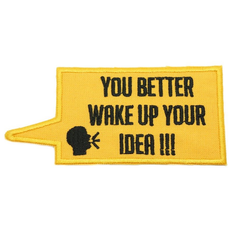 WAKE UP YOUR IDEA PATCH - YELLOW - Hock Gift Shop | Army Online Store in Singapore