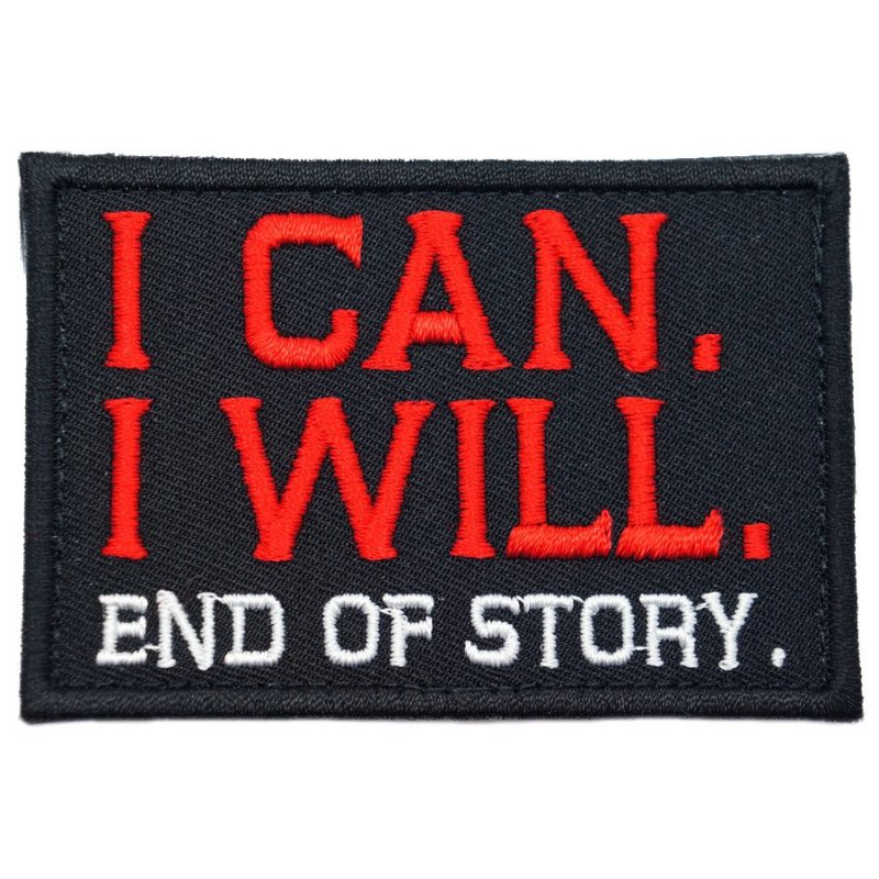 I CAN. I WILL. PATCH - BLACK - Hock Gift Shop | Army Online Store in Singapore