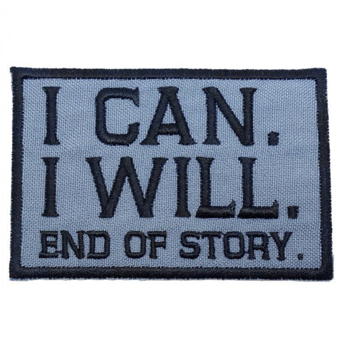 I CAN. I WILL. PATCH - GREY - Hock Gift Shop | Army Online Store in Singapore