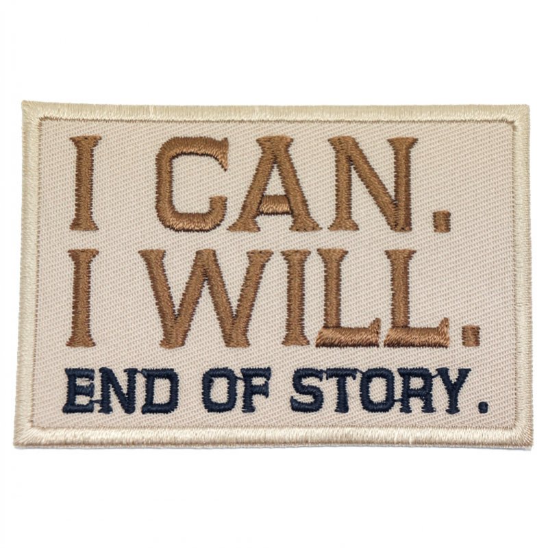 I CAN. I WILL. PATCH - KHAKI - Hock Gift Shop | Army Online Store in Singapore