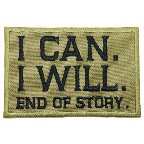 I CAN. I WILL. PATCH - OLIVE GREEN, BLACK - Hock Gift Shop | Army Online Store in Singapore