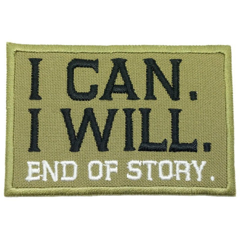 I CAN. I WILL. PATCH - OLIVE GREEN, WHITE - Hock Gift Shop | Army Online Store in Singapore