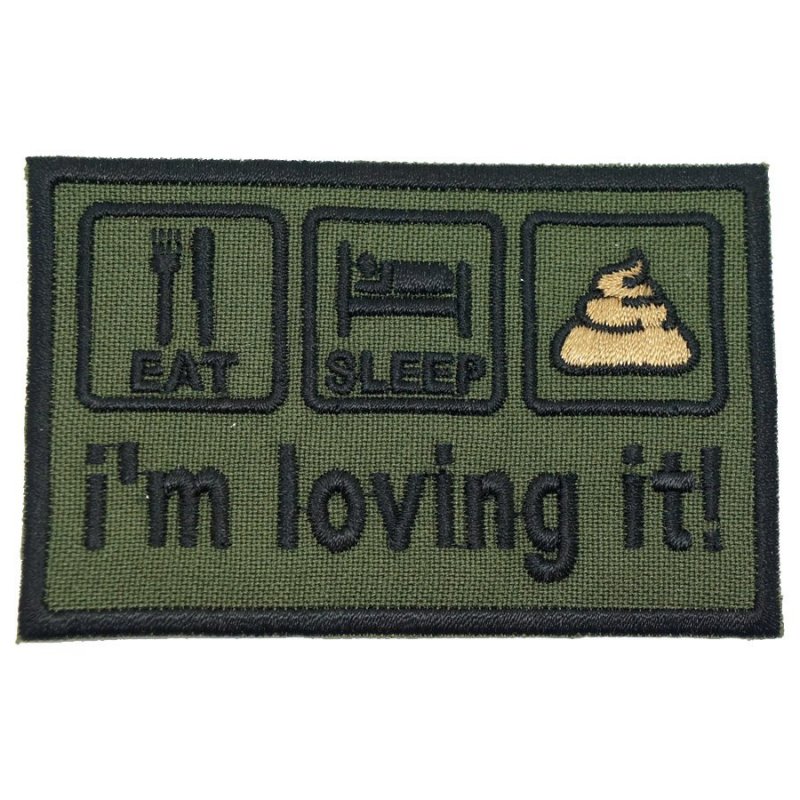 I'M LOVING IT PATCH - OD GREEN - Hock Gift Shop | Army Online Store in Singapore