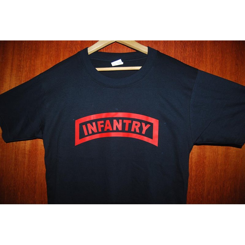 HGS T-SHIRT - INFANTRY TAB (RED PRINT) - Hock Gift Shop | Army Online Store in Singapore