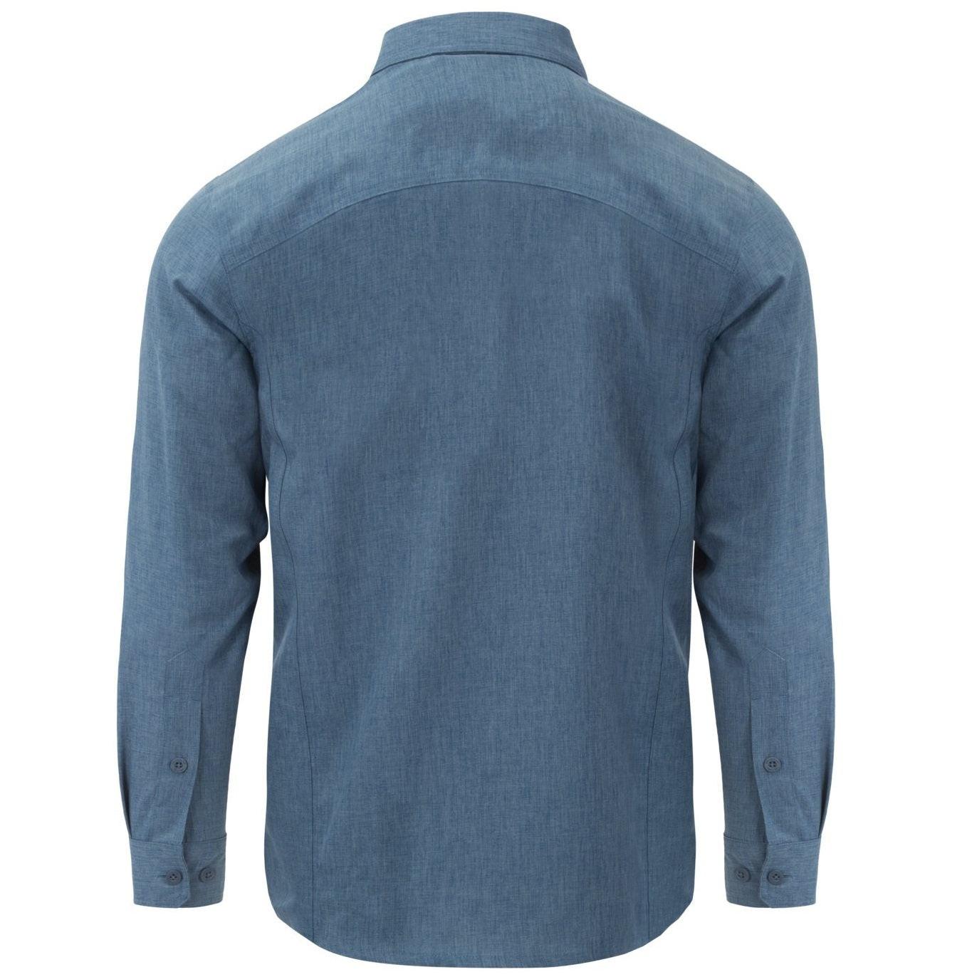 Helikon-Tex Heren Defender Mk2 Gentleman Overhemden Lange Mouw Melange Blue maat XXL Helikon-Tex Heren Defender Mk2 Gentleman Overhemden Lange Mouw Melange Blue maat XXL