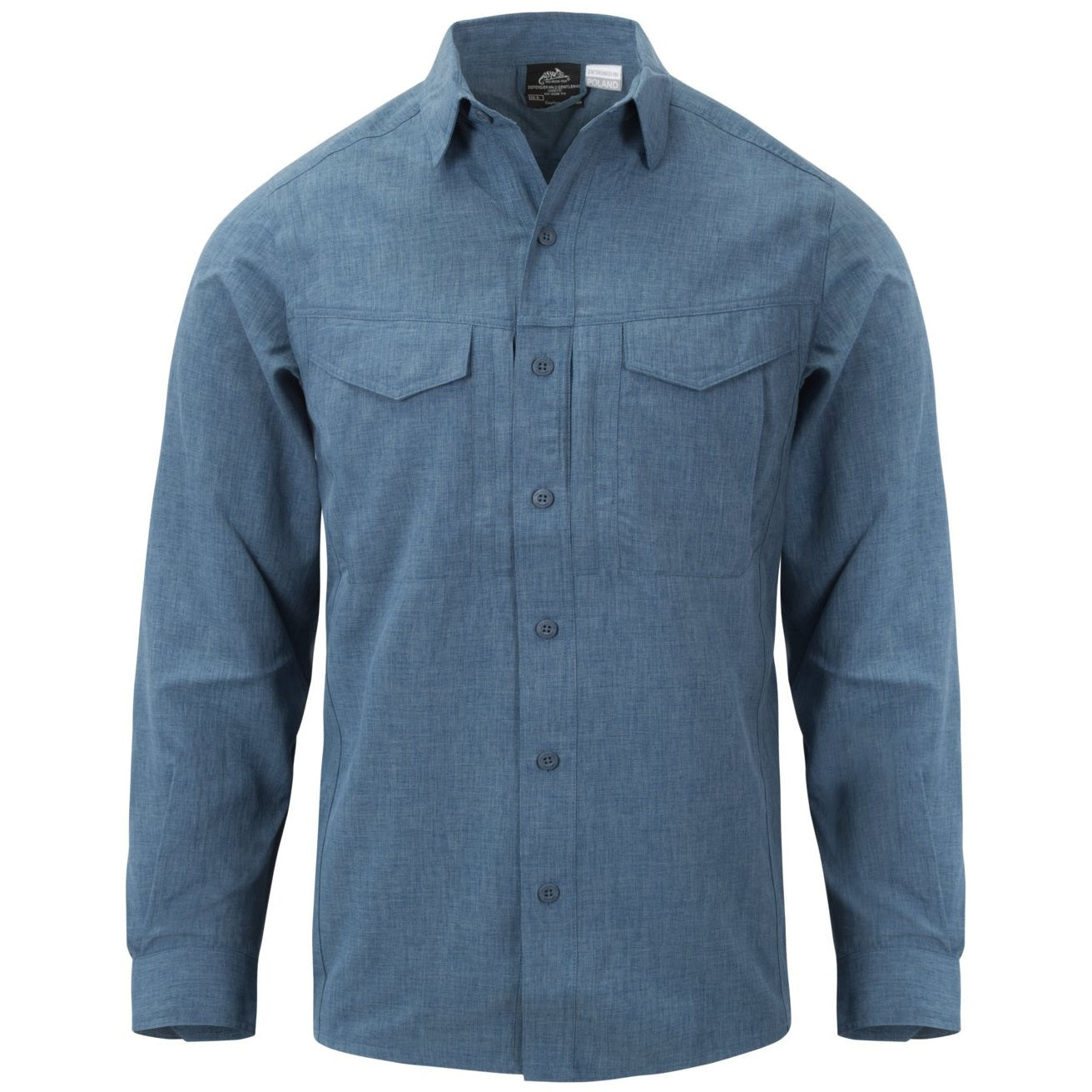 HELIKON-TEX DEFENDER MK2 GENTLEMAN SHIRT - MELANGE LIGHT BLUE