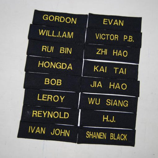 LBV NAME TAG EMBROIDERY (HOOK SIDE VELCRO BACKING) - Hock Gift Shop | Army Online Store in Singapore