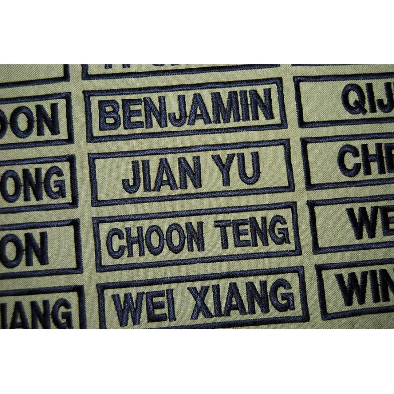 LBV NAME TAG WITH BORDER (4") - Hock Gift Shop | Army Online Store in Singapore