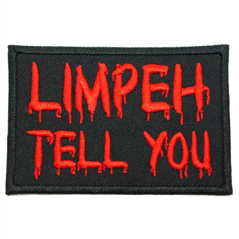 LIMPEH TELL YOU PATCH - BLACK WITH RED - Hock Gift Shop | Army Online Store in Singapore