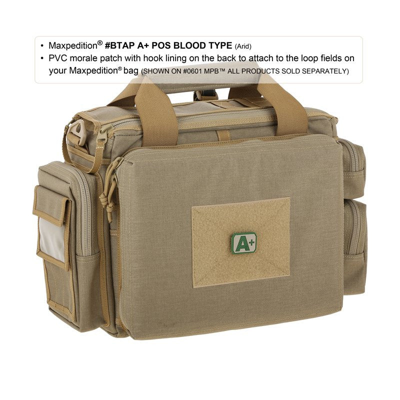 MAXPEDITION A+ POS BLOOD TYPE PATCH - ARID - Hock Gift Shop | Army Online Store in Singapore
