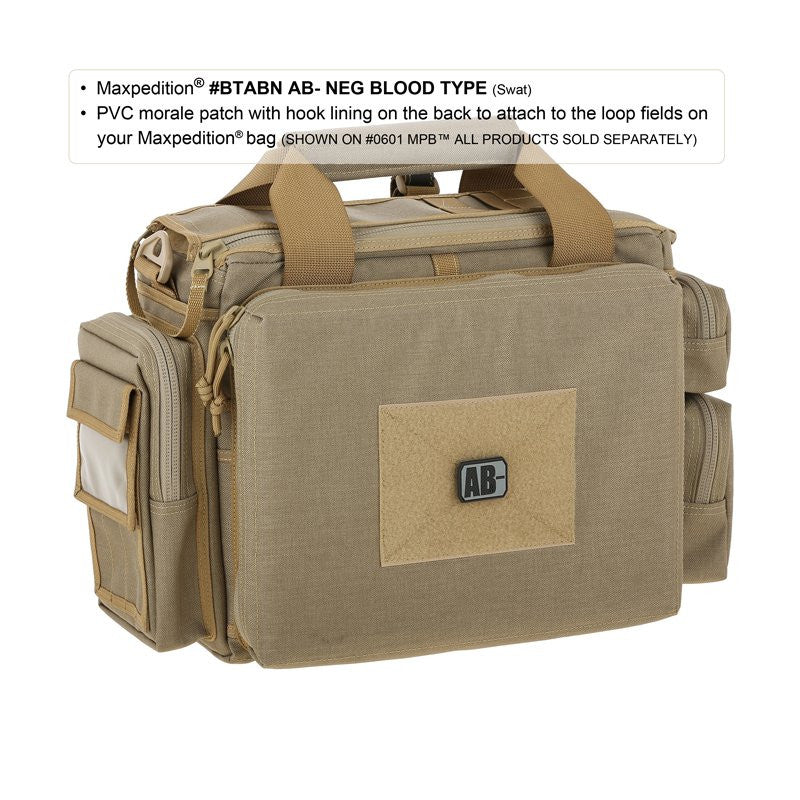 MAXPEDITION AB- NEG BLOOD TYPE PATCH - ARID - Hock Gift Shop | Army Online Store in Singapore