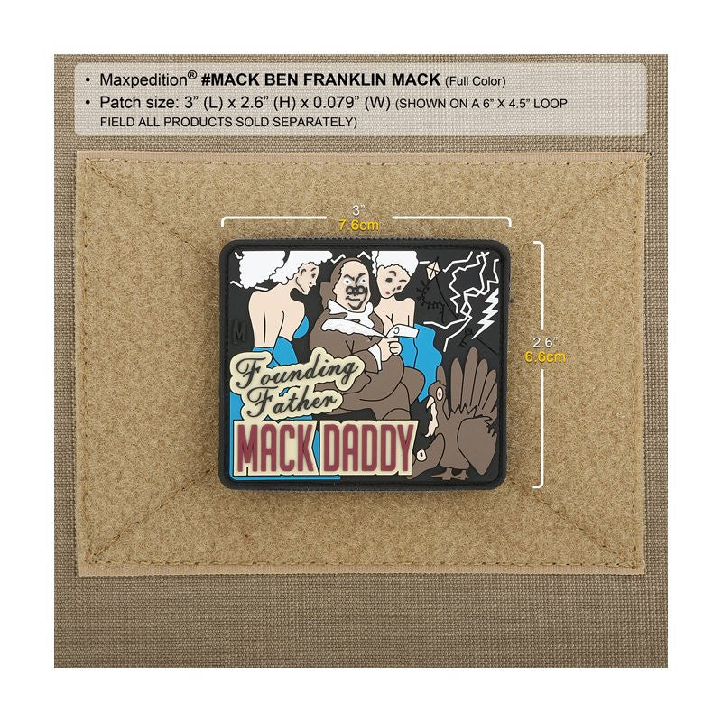 MAXPEDITION BEN FRANKLIN MACK PATCH - FULL COLOR - Hock Gift Shop | Army Online Store in Singapore