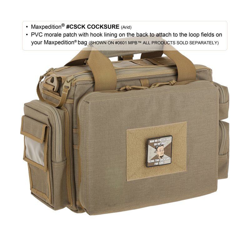 MAXPEDITION COCKSURE PATCH - FULL COLOR - Hock Gift Shop | Army Online Store in Singapore