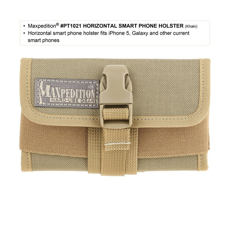 MAXPEDITION HORIZONTAL SMART PHONE HOLSTER - FOLIAGE GREEN