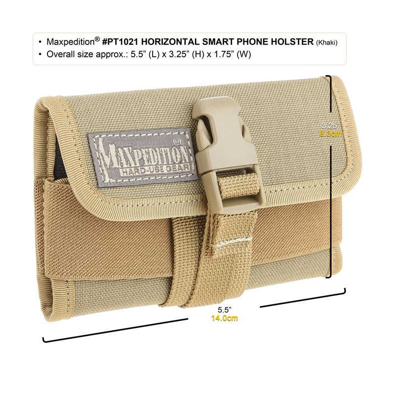 MAXPEDITION HORIZONTAL SMART PHONE HOLSTER - FOLIAGE GREEN