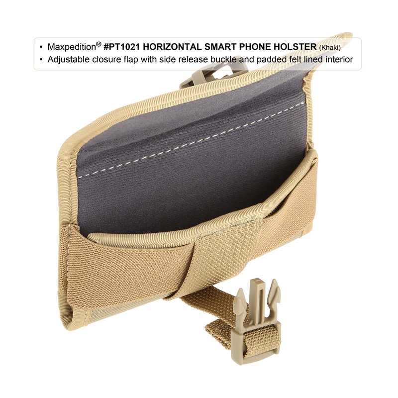 MAXPEDITION HORIZONTAL SMART PHONE HOLSTER - KHAKI