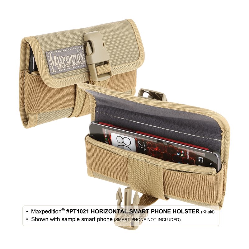 MAXPEDITION HORIZONTAL SMART PHONE HOLSTER - KHAKI