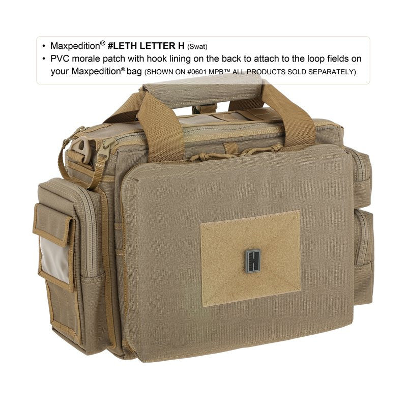 MAXPEDITION LETTER H PATCH - SWAT - Hock Gift Shop | Army Online Store in Singapore