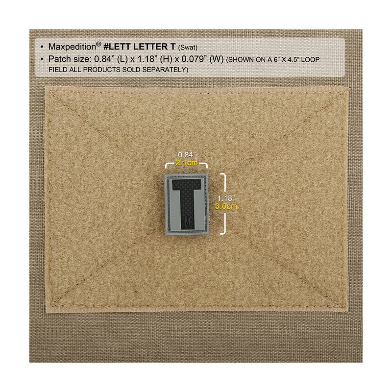 MAXPEDITION LETTER T PATCH - ARID - Hock Gift Shop | Army Online Store in Singapore