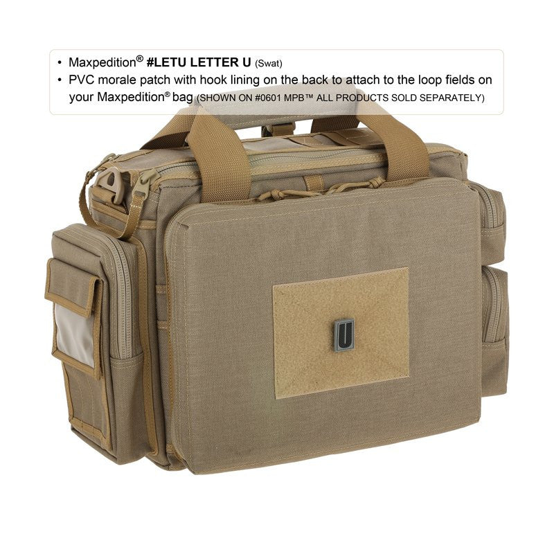 MAXPEDITION LETTER U PATCH - SWAT - Hock Gift Shop | Army Online Store in Singapore