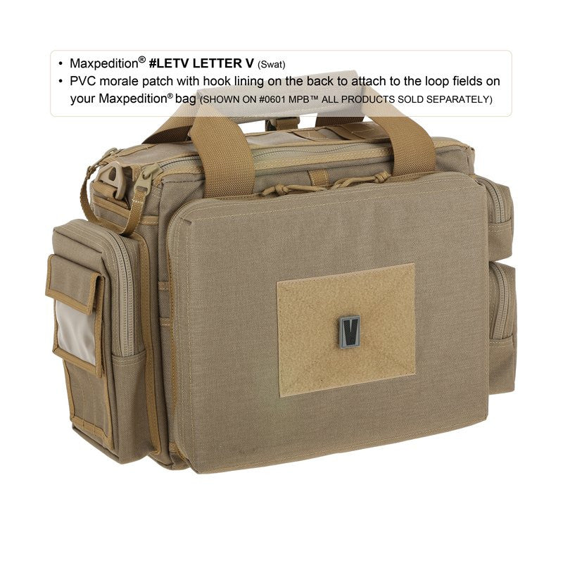 MAXPEDITION LETTER V PATCH - SWAT - Hock Gift Shop | Army Online Store in Singapore