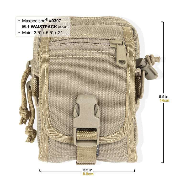 MAXPEDITION M-1 WAISTPACK - KHAKI - Hock Gift Shop | Army Online Store in Singapore