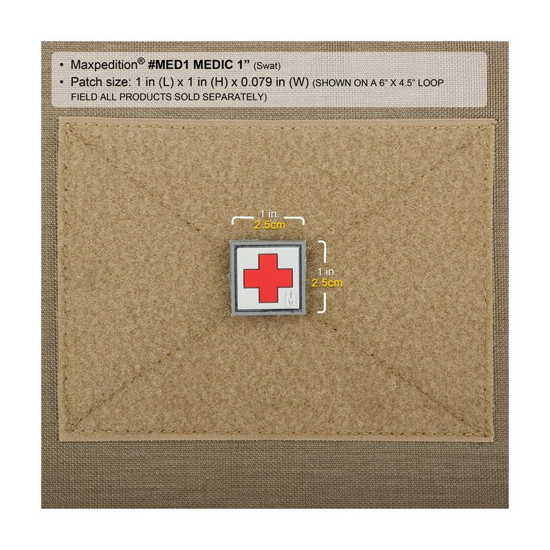 MAXPEDITION MEDIC PATCH 1" X 1" - ARID