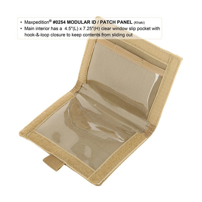 MAXPEDITION MODULAR ID/PATCH PANEL - OD GREEN