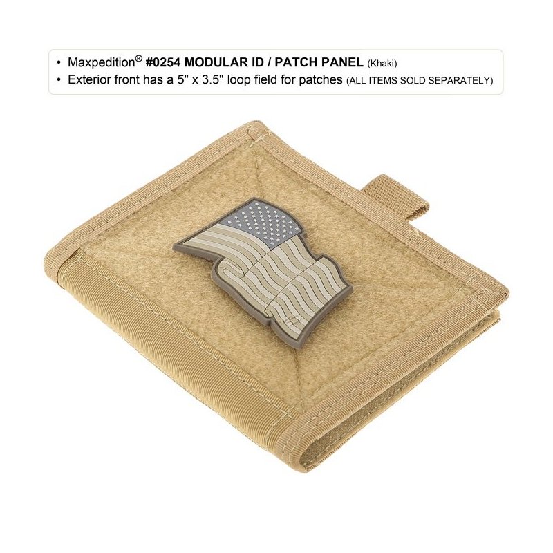 MAXPEDITION MODULAR ID/PATCH PANEL - KHAKI