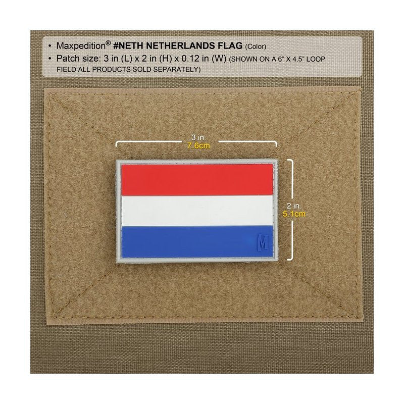 MAXPEDITION NETHERLAND FLAG PATCH - FULL COLOR